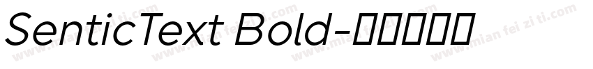 SenticText Bold字体转换